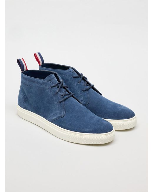 Ben Sherman Blue Suede Parka Boot for men