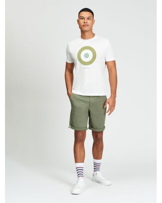 Ben Sherman Green Signature Chino Short In Loden for men