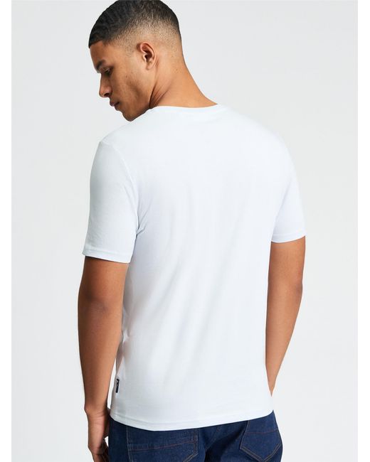 Ben Sherman Short Sleeve Smash Target Tshirt In Light Blue for men