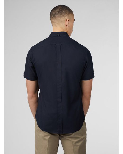 Ben Sherman Blue Signature Cotton Oxford Shirt In for men