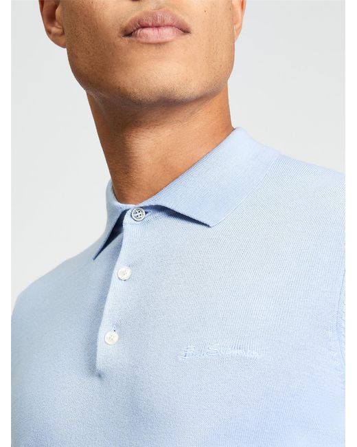 Ben Sherman White Signature Short Sleeve Polo In for men