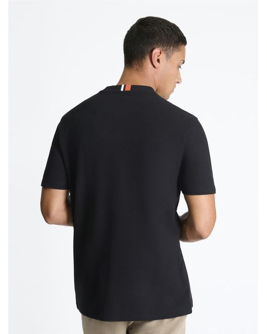 Ben Sherman Blue Pique Pocket Tee In Black for men