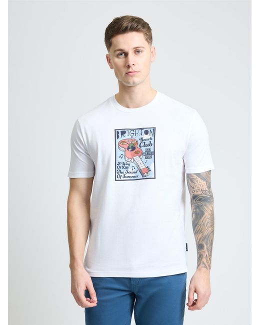 Ben Sherman Blue Boat Guitar Character In White for men