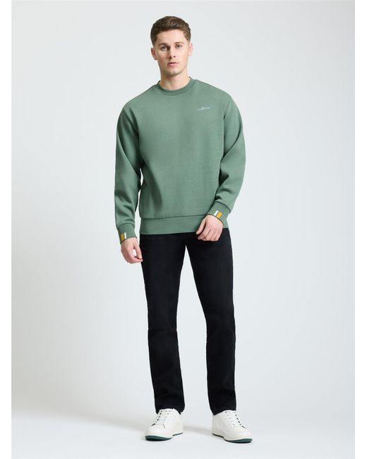Ben Sherman Green Washed Black Slim Fit Jean In Black Denim for men