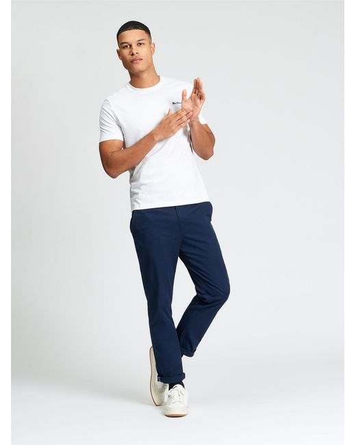 Ben Sherman Short Sleeve Signature Tshirt In White for men
