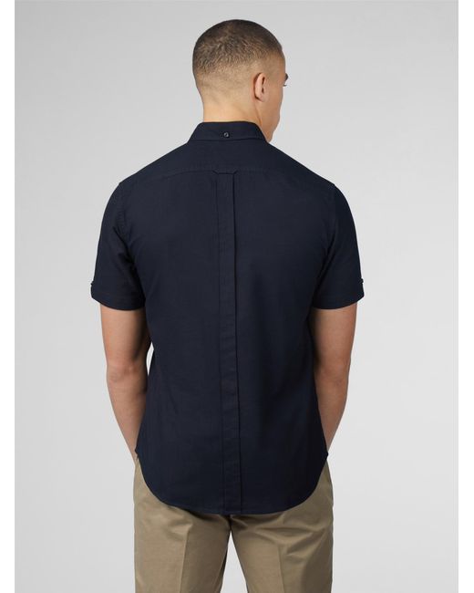 Ben Sherman Blue Signature Cotton Oxford Shirt In for men