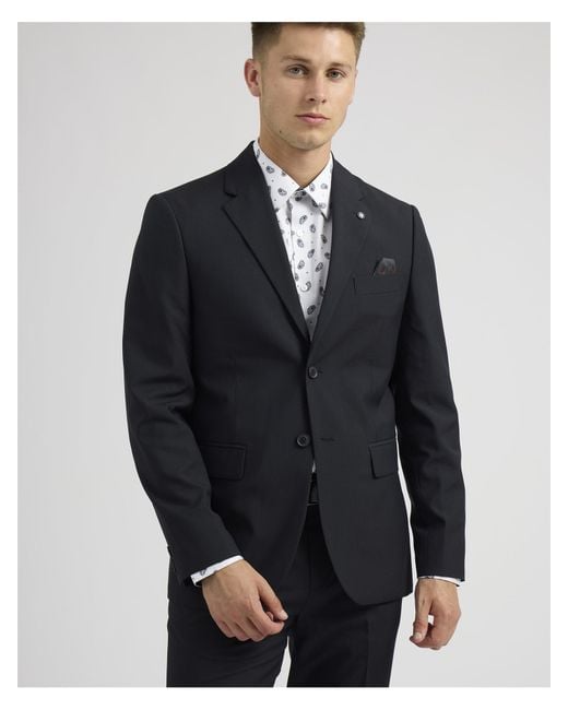 Ben Sherman Blue Soho Suit for men