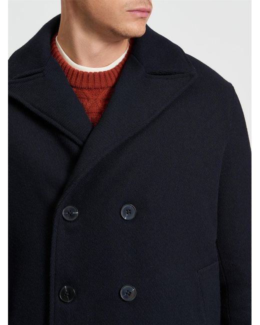 Ben Sherman Blue Peacoat In Dark Navy for men