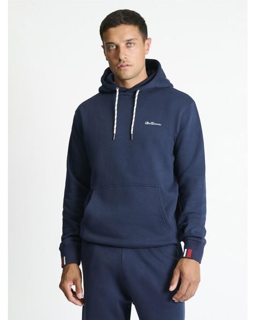Ben Sherman Blue Core Hoodie In Dark Navy for men