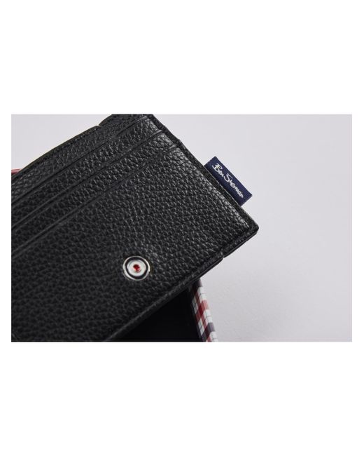 Ben Sherman Blue Card Holder Gift Box In Black for men