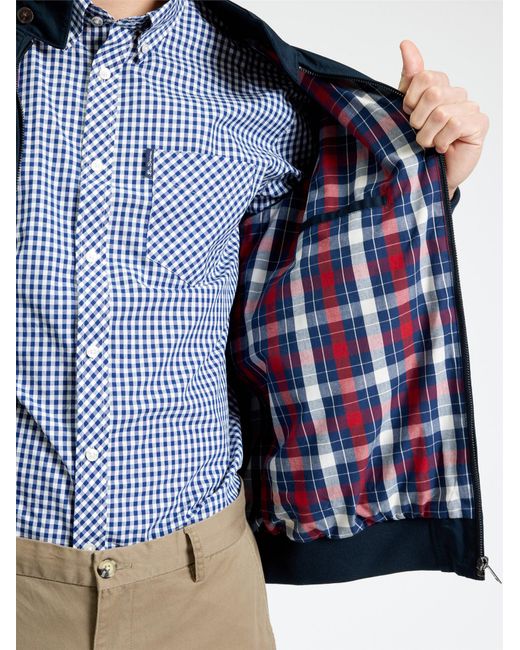 Ben Sherman Blue Signature Harrington In for men
