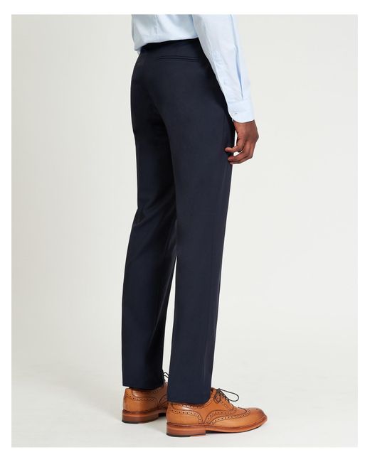 Ben Sherman Blue Signature Twill Trousers In for men