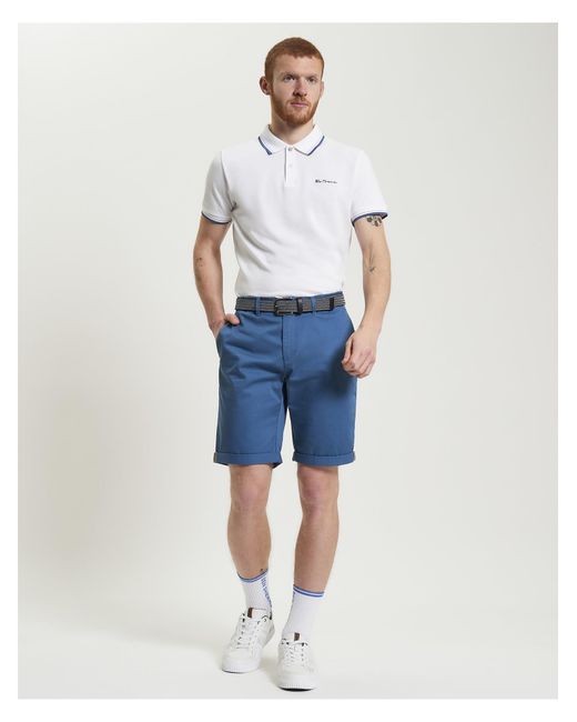 Ben Sherman Blue Signature Chino Shorts In for men