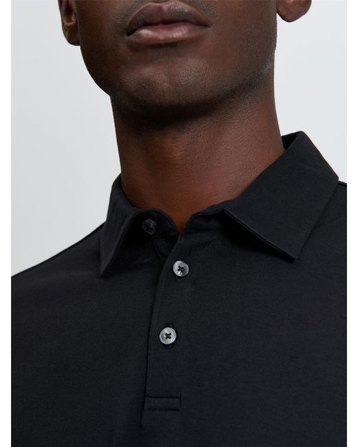 Ben Sherman Blue Short Sleeve Smart Tailored Polo In Black for men