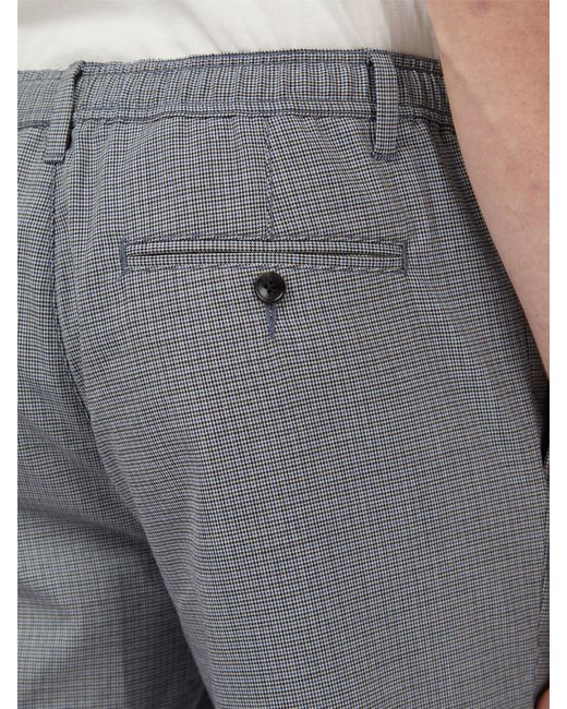 Ben Sherman Gray Black Check Suit for men