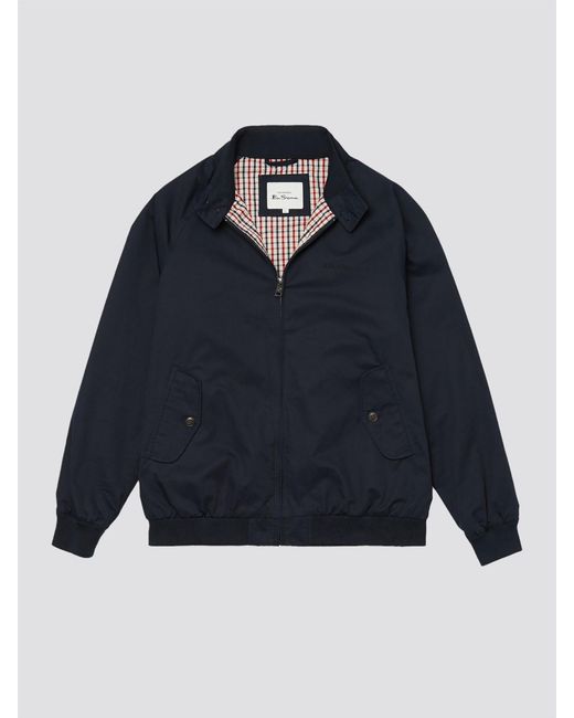 Ben Sherman Blue Signature Harrington Jacket for men