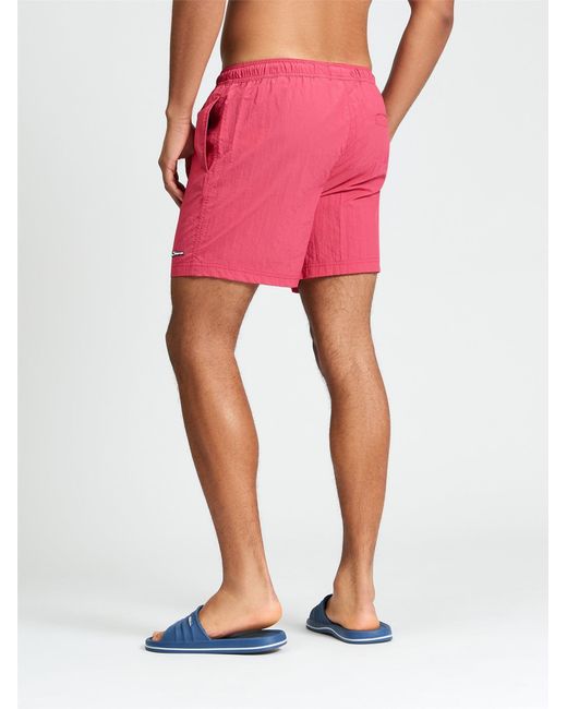 Ben Sherman Red Swimshort In Cerise for men
