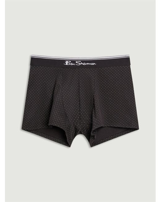 Ben Sherman Black 3 Pack Spot Mix Underwear In Assorted for men