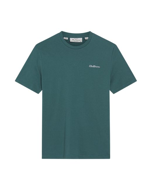 Ben Sherman Green Signature Logo Tee In Teal for men