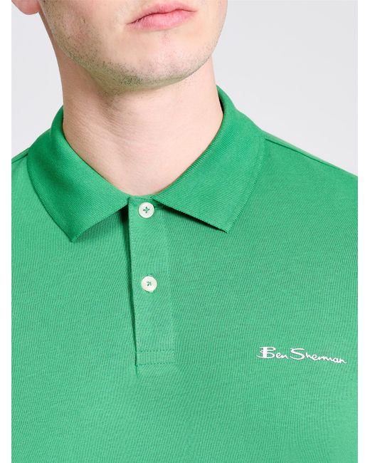 Ben Sherman Non Tipped Polo In Bright Green for men