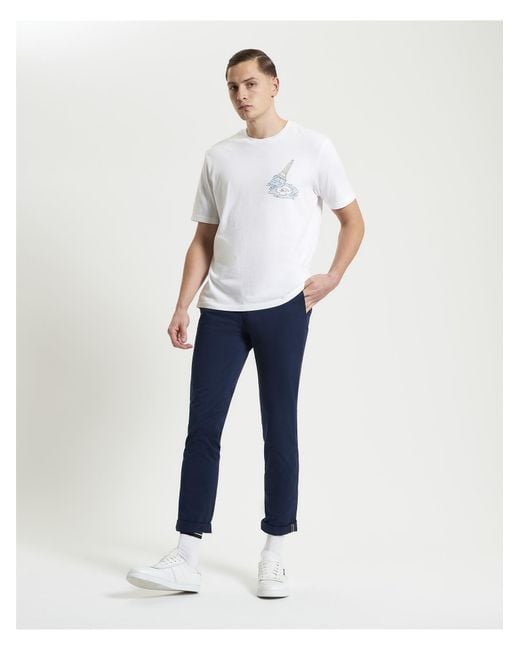 Ben Sherman Ice Cream Splat Target Tee In White for men