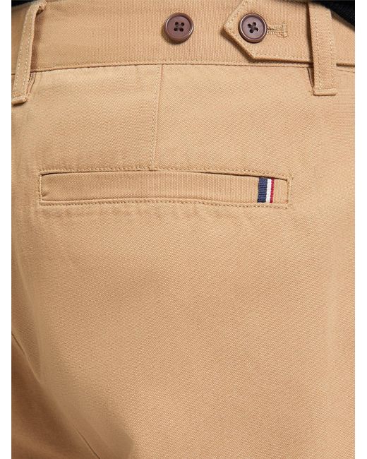 Ben Sherman Black Canvas Trouser In Camel for men