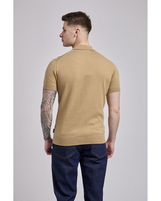 Ben Sherman Blue Short Sleeve Signature Polo for men