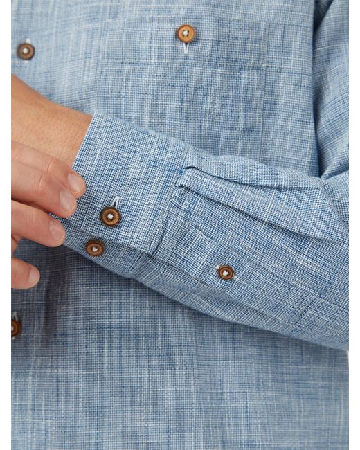 Ben Sherman Blue Texture Shirt for men