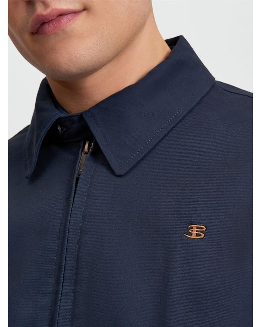 Ben Sherman Blue Sports Blouson In Dark Navy for men
