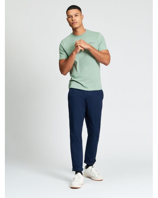 Ben Sherman Green Short Sleeve Signature Tshirt In Sage for men