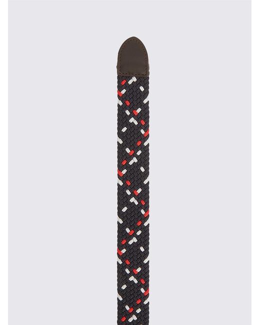 Ben Sherman White Glover Weave Belt In Navy for men
