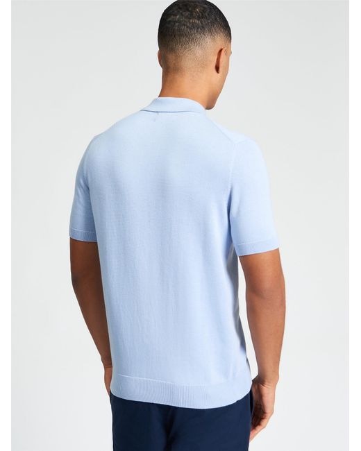 Ben Sherman White Signature Short Sleeve Polo In for men