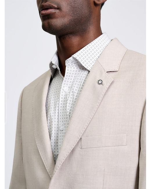 Ben Sherman Natural Signature Twill Jacket In Oatmeal for men
