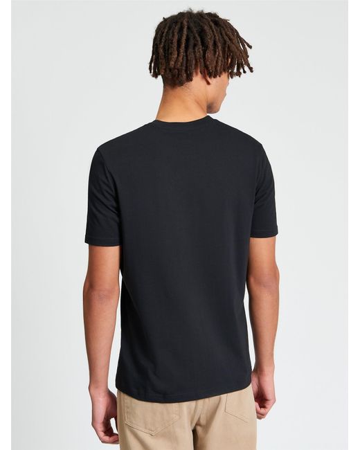 Ben Sherman Multicolor Short Sleeve Festival Pass Tshirt In Black for men