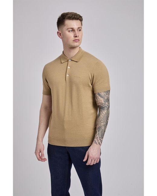 Ben Sherman Blue Short Sleeve Signature Polo for men