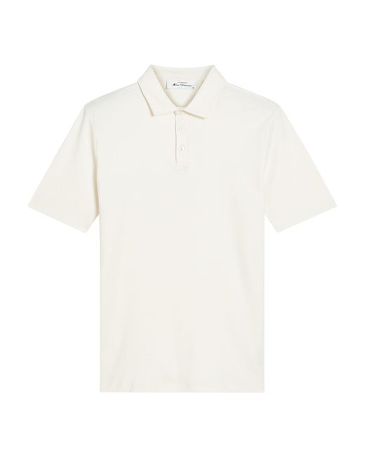 Ben Sherman White Short Sleeve Smart Tailored Polo In for men