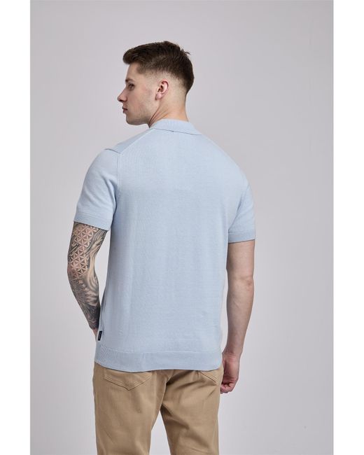 Ben Sherman Blue Short Sleeve Signature Polo for men
