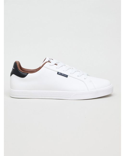 Ben Sherman Chase Trainer White Perf Pu for men