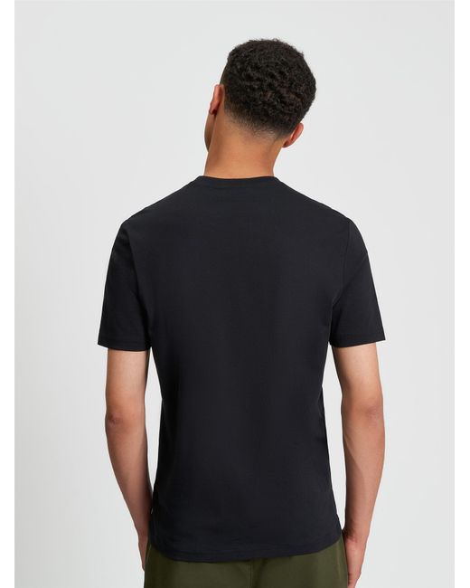 Ben Sherman Blue Retro Adventure Tee In Black for men