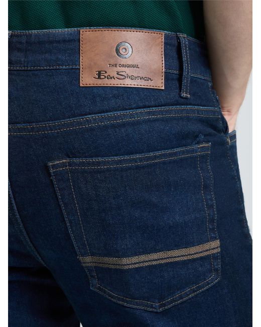 Ben Sherman Green Rinse Wash Straight Fit Jean In Rinsewash Denim for men