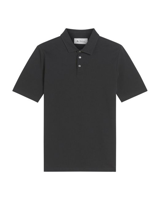 Ben Sherman Blue Short Sleeve Smart Tailored Polo In Black for men