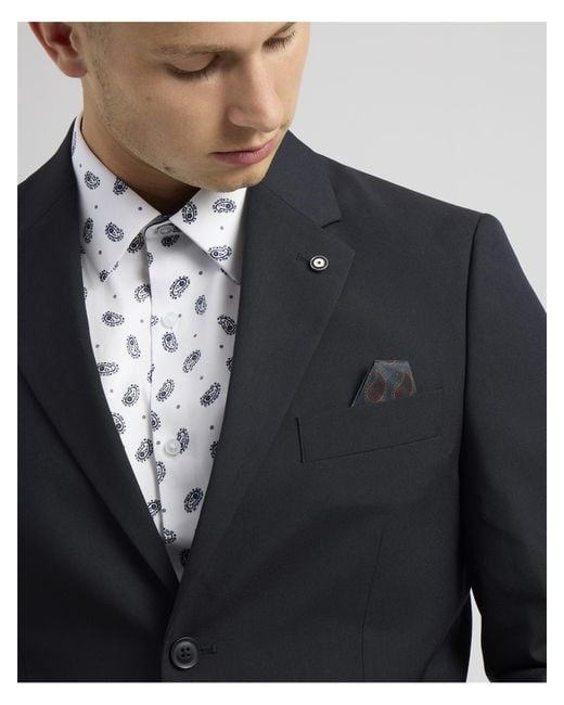 Ben Sherman Blue Soho Suit for men
