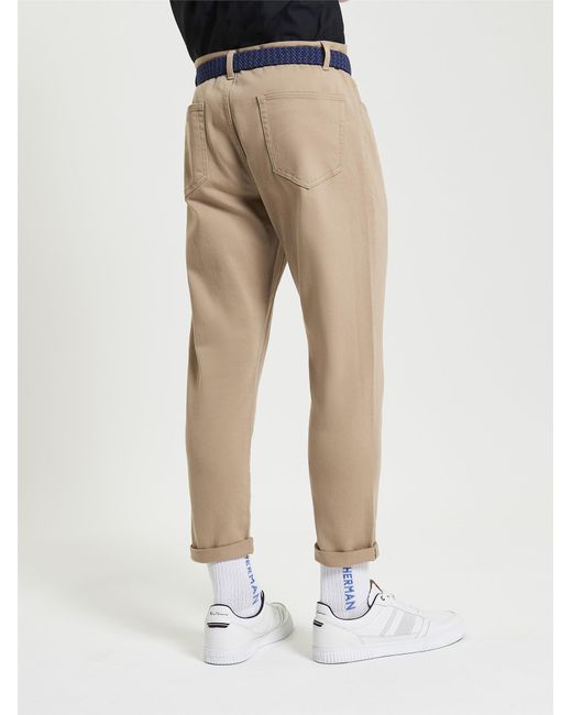 Ben Sherman Natural 5 Pocket Twill Trousers In for men