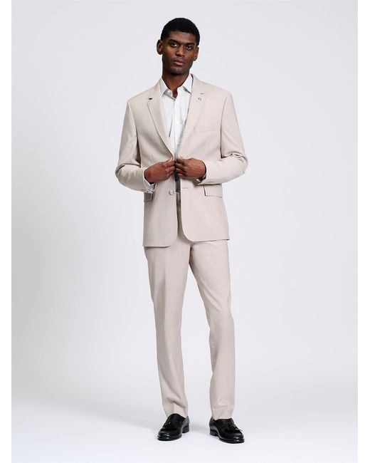 Ben Sherman Natural Signature Twill Jacket In Oatmeal for men