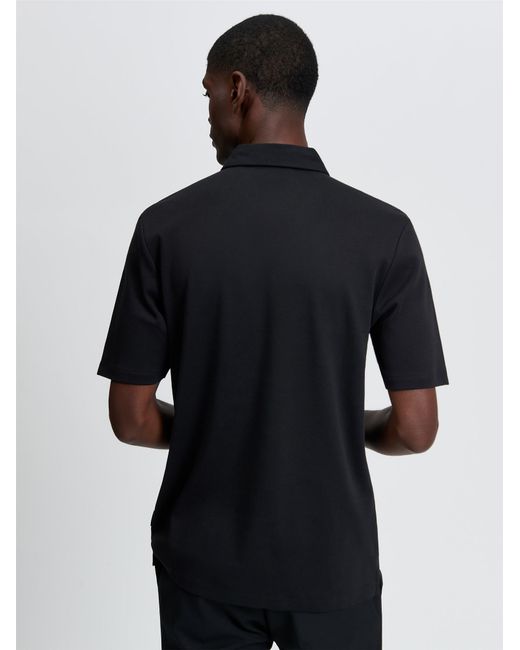 Ben Sherman Blue Short Sleeve Smart Tailored Polo In Black for men