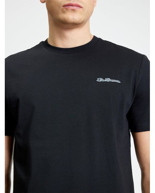 Ben Sherman Short Sleeve Signature Tshirt In Black for men