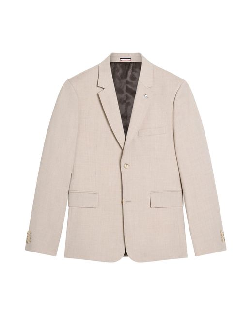 Ben Sherman Natural Signature Twill Jacket In Oatmeal for men