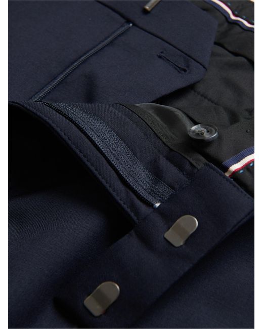 Ben Sherman Blue Signature Twill Trousers In for men