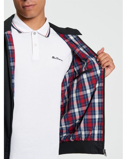 Ben Sherman Black Signature Harrington In for men