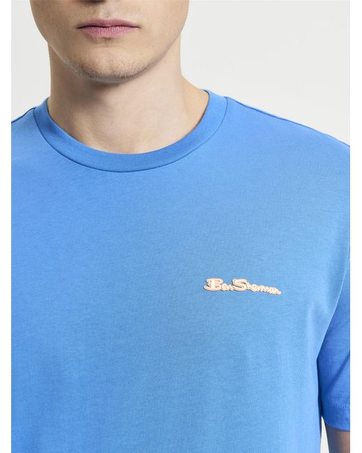 Ben Sherman Blue Signature Logo Tee In for men